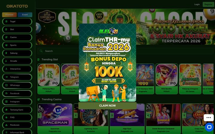 Screenshot of cikatoto4d.com