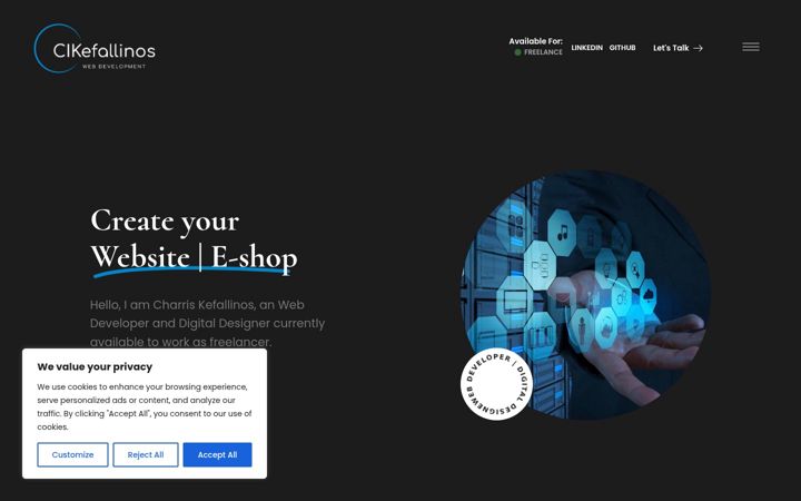 Screenshot of cikefallinos.com