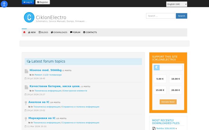 Screenshot von ciklon.org