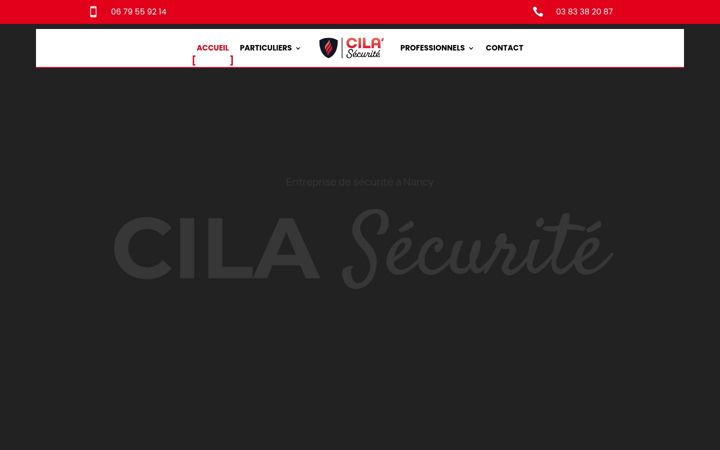 Zrzut ekranu cila-securite.fr