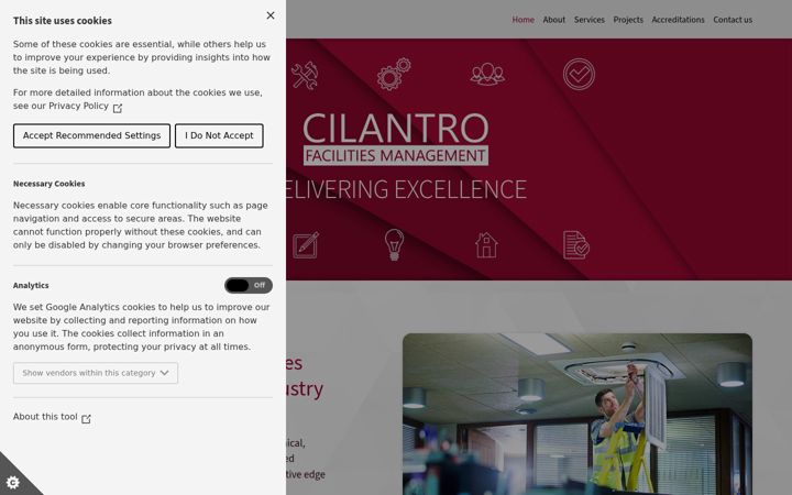 Screenshot of cilantrofm.co.uk