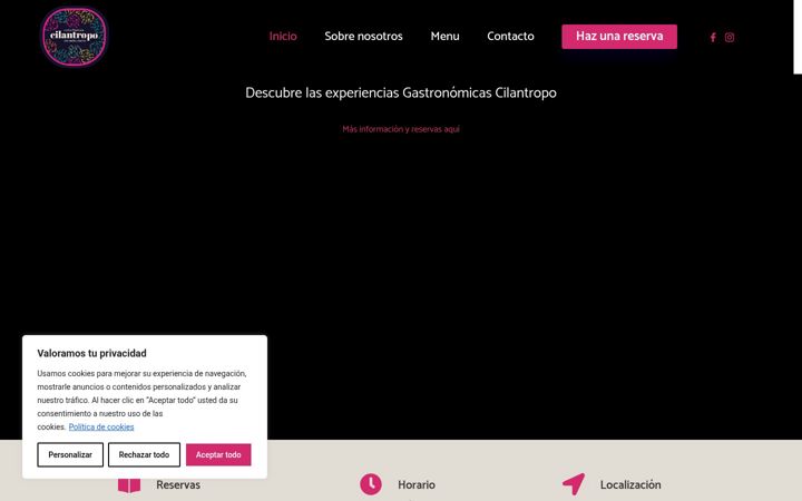 Screenshot of cilantropo.com