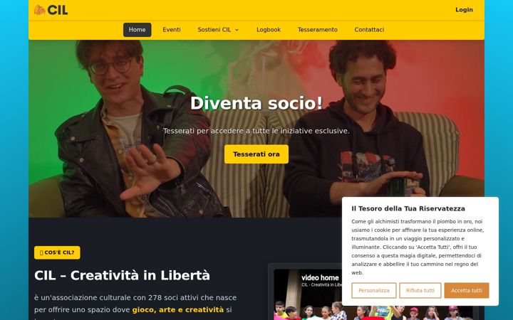 Snímek obrazovky cilassociazione.it