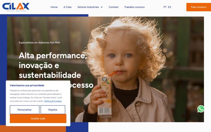 Ekrānuzņēmums no cilax.com.br
