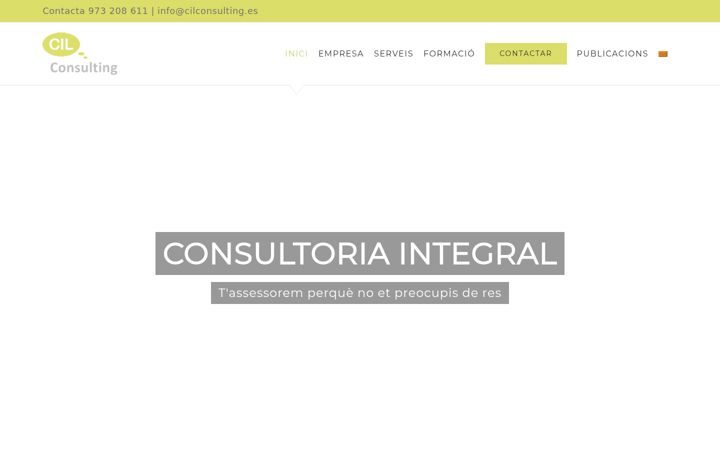 Skærmbillede af cilconsulting.es