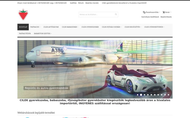 Екранна снимка на cilek-butor.hu