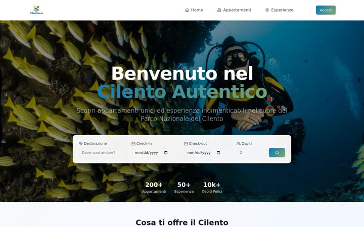 Screenshot of cilentiamo.com