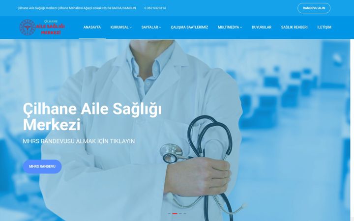 Ekrano kopija cilhaneasm.com.tr