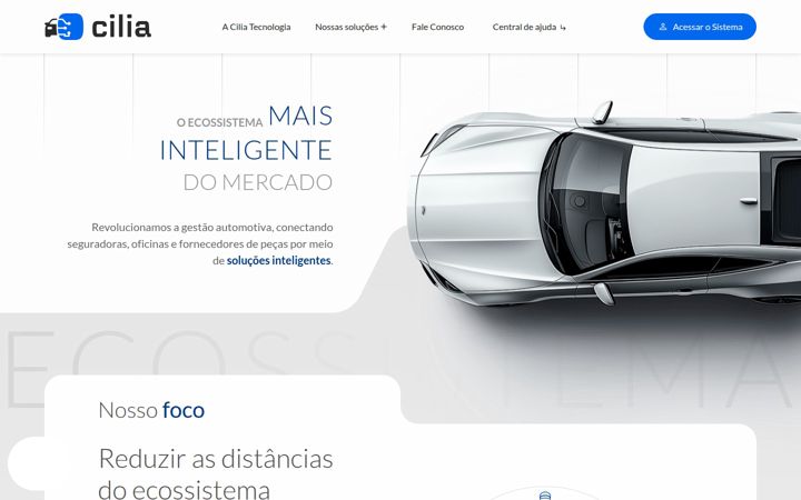 Screenshot of cilia.com.br