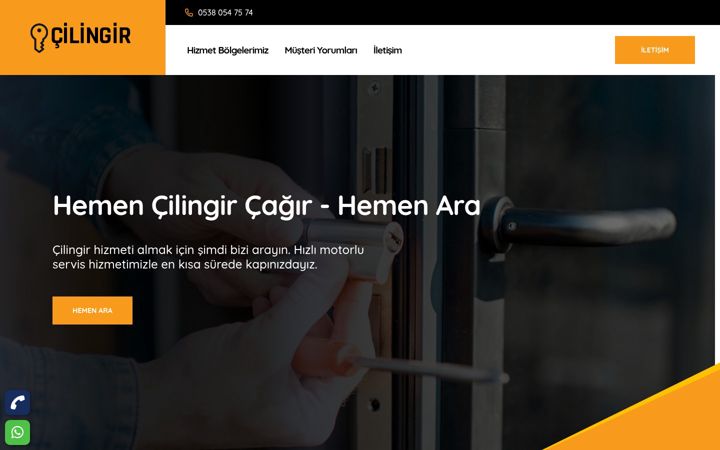 Ekrano kopija cilingirkenan.com.tr