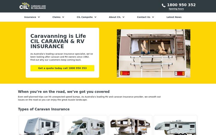 Screenshot of cilinsurance.com.au