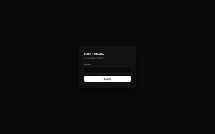 Screenshot of cillianstudio.com