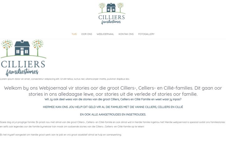 Screenshot von cilliers-familiestories.org