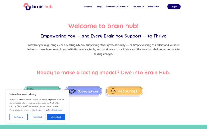 Screenshot of cim-brainhub.com