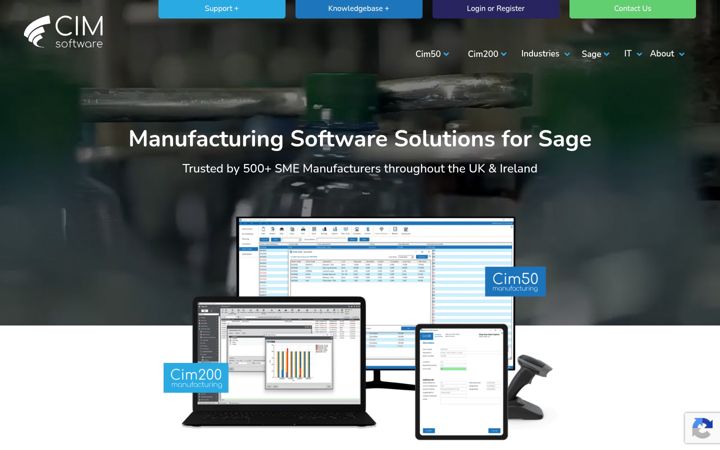 Screenshot of cim-software.co.uk