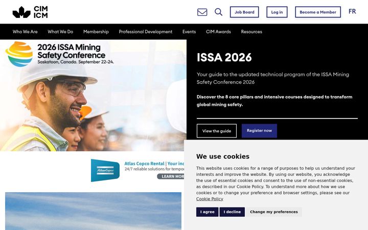 Screenshot of cim.org