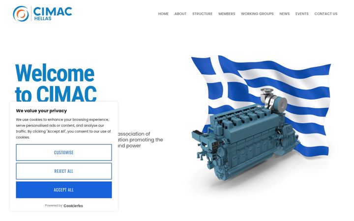 Screenshot of cimac-hellas.com