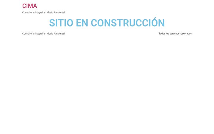 Screenshot of cimaconsultor.com