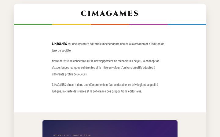 Screenshot of cimagames.com