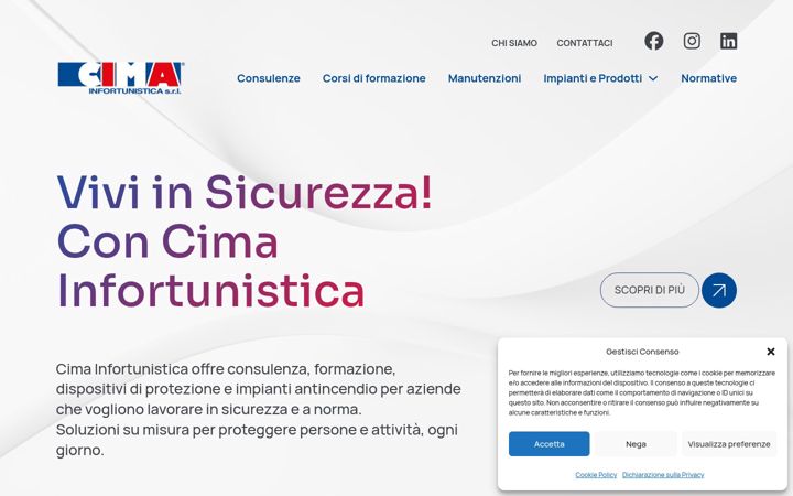Екранна снимка на cimainfortunistica.it