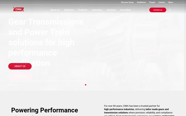 Screenshot of cimaingranaggi.it