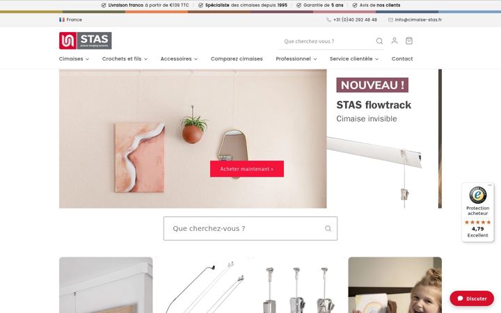 Zrzut ekranu cimaise-stas.fr