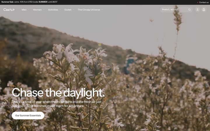 Screenshot of cimalp.com