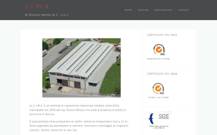 Screenshot of cimapussini.it