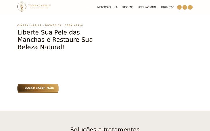 Ekrānuzņēmums no cimaralabelle.com.br