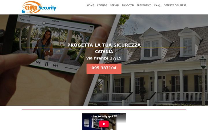 Screenshot of cimasecurity.it