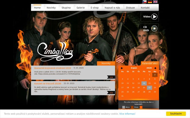 Screenshot of cimballica.com