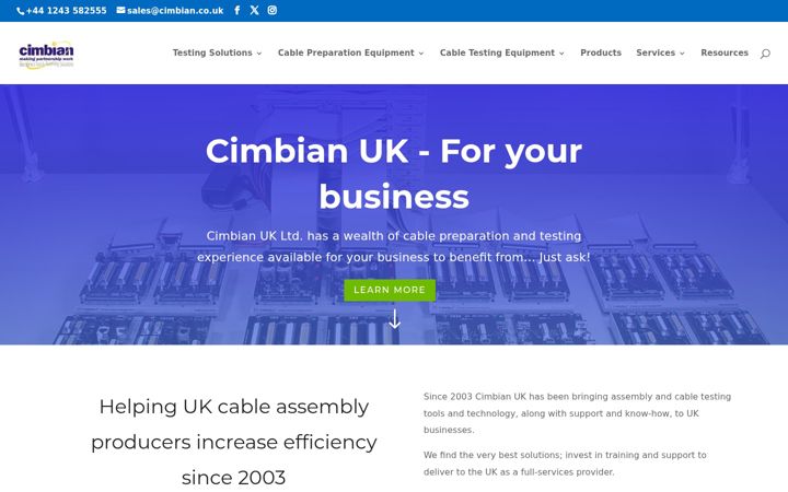 Snímek obrazovky cimbian.co.uk