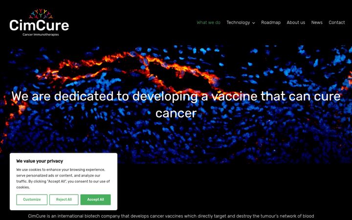 Screenshot of cimcure.com
