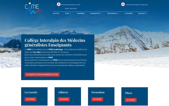 Екранна снимка на cime-alpes.org