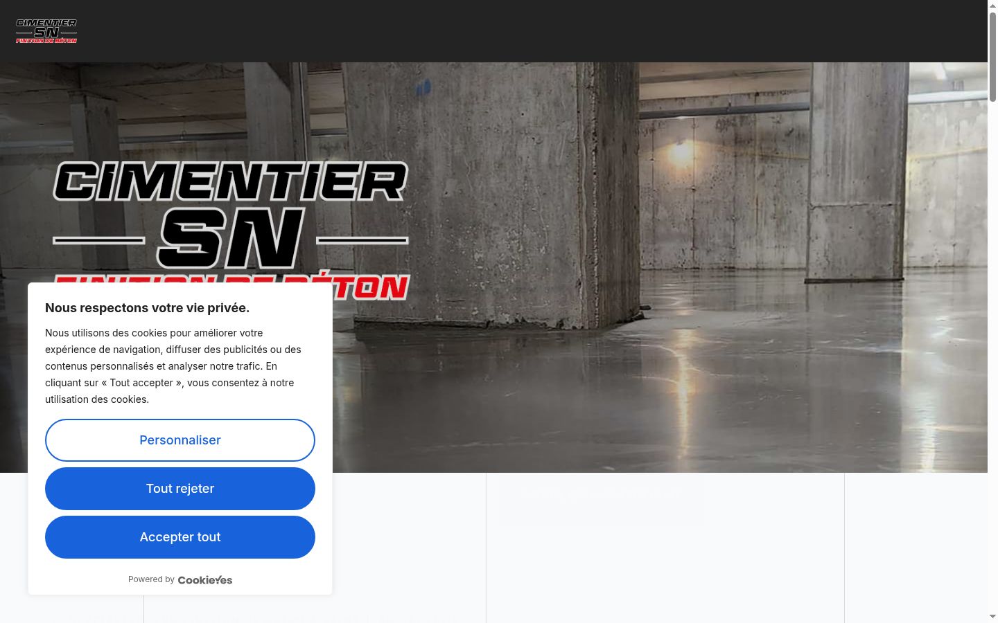Screenshot tal-banner tal-kunsens muri qabel kwalunkwe interazzjoni