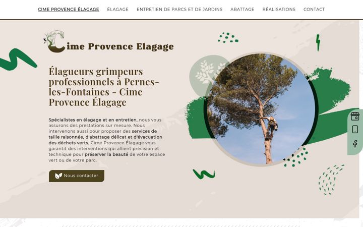 Zrzut ekranu cimeprovence-elagage.fr
