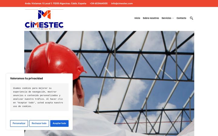 Screenshot of cimestec.com