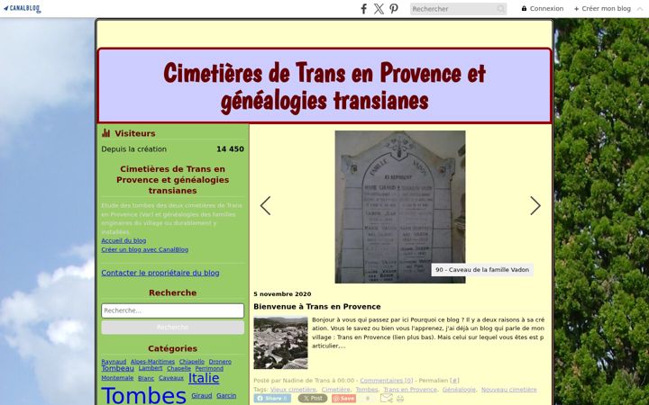 Skjermbilde av cimetierestrans.org