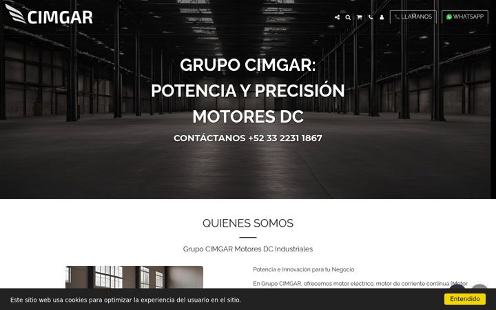 Screenshot of cimgar.com