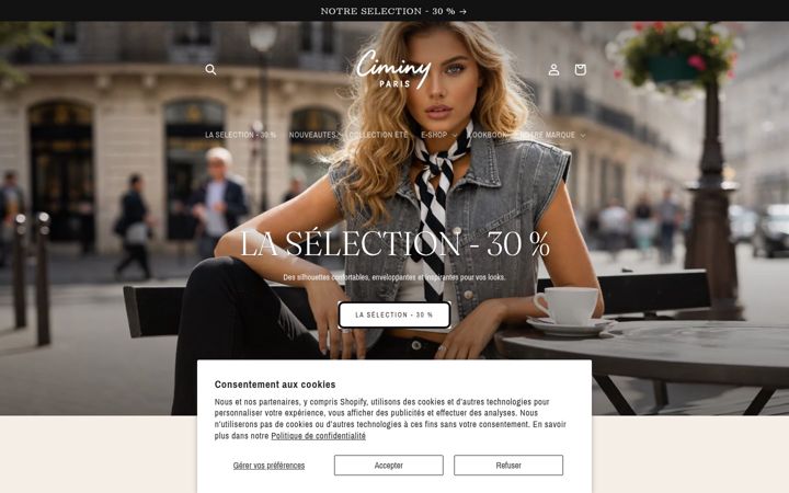Screenshot of ciminyparis.com