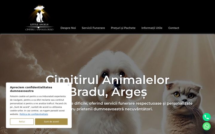 Zrzut ekranu cimitirulanimalelor.ro
