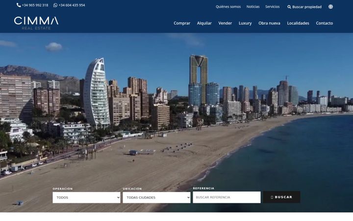 Screenshot of cimmarealestate.com