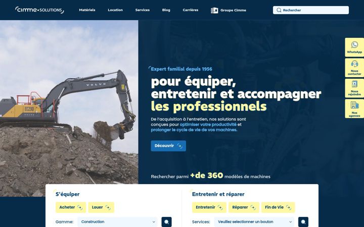 Zrzut ekranu cimme-solutions.fr