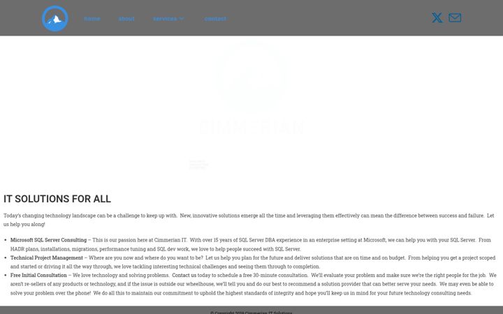 Screenshot of cimmerianit.com