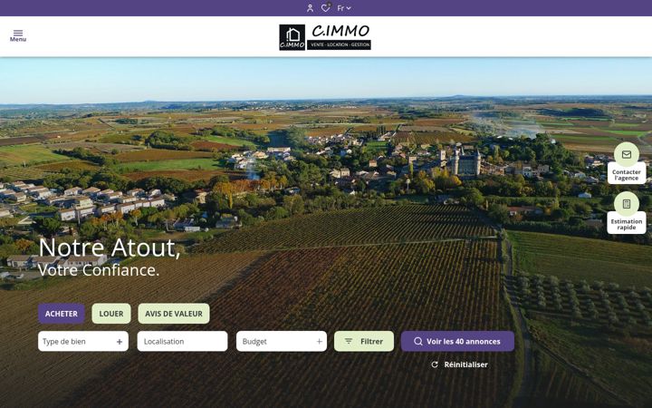 Zrzut ekranu cimmo34.fr