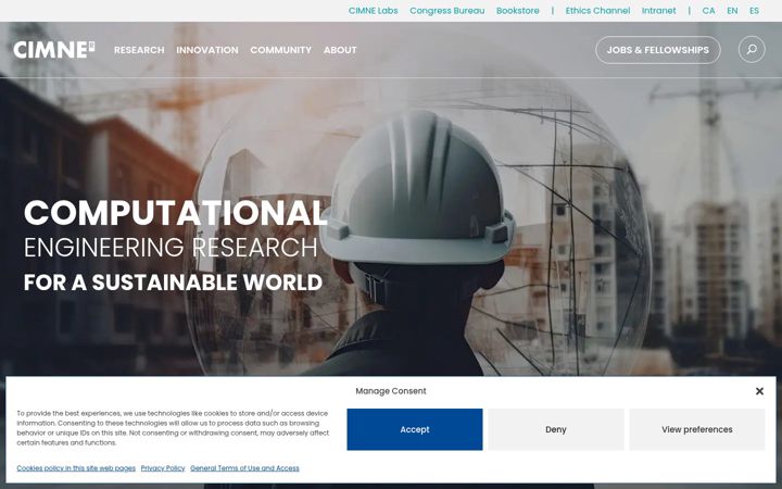 Screenshot of cimne.com