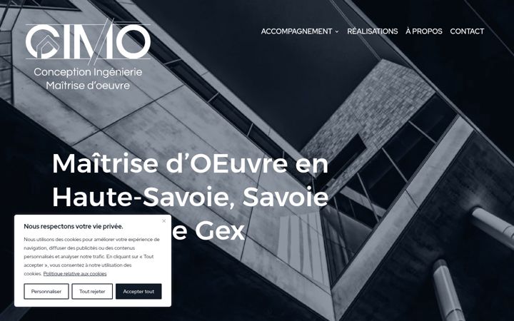 Zrzut ekranu cimo-ingenierie.fr