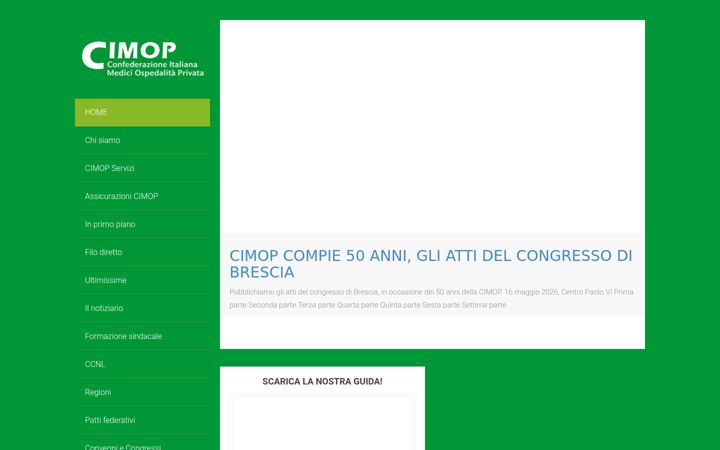 Screenshot of cimop.it