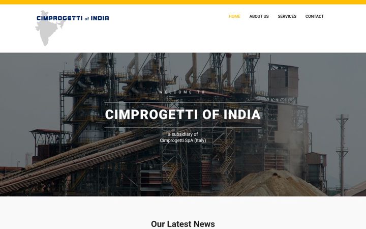Screenshot di cimprogetti.co.in