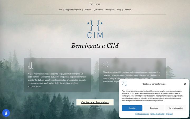 Screenshot of cimpsicologia.com